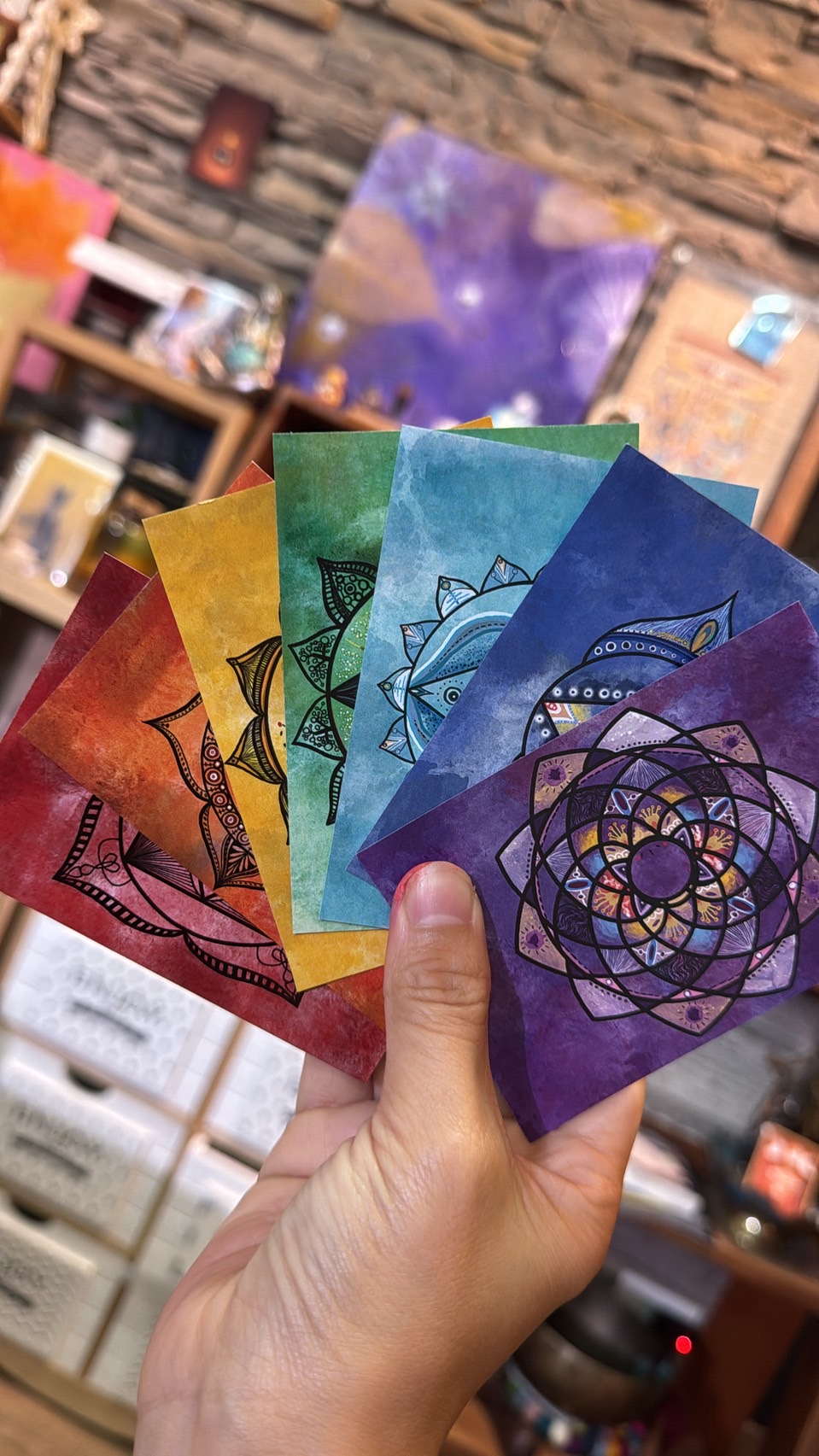 星家水晶七脈輪藝術創作