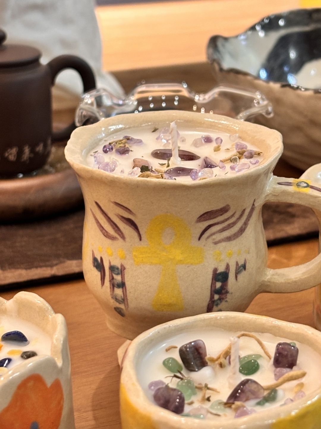 星家手捏陶杯作品