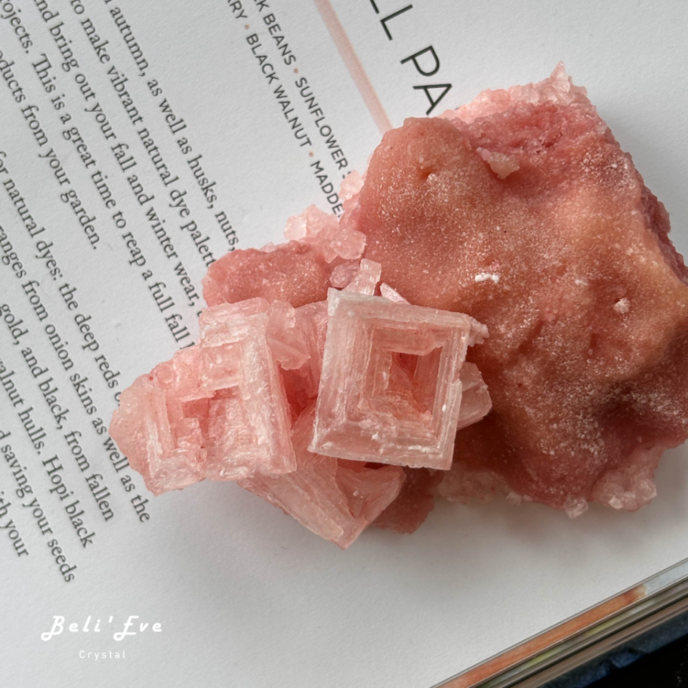 美國粉紅鹽礦Natural Searles Lake Pink Halite