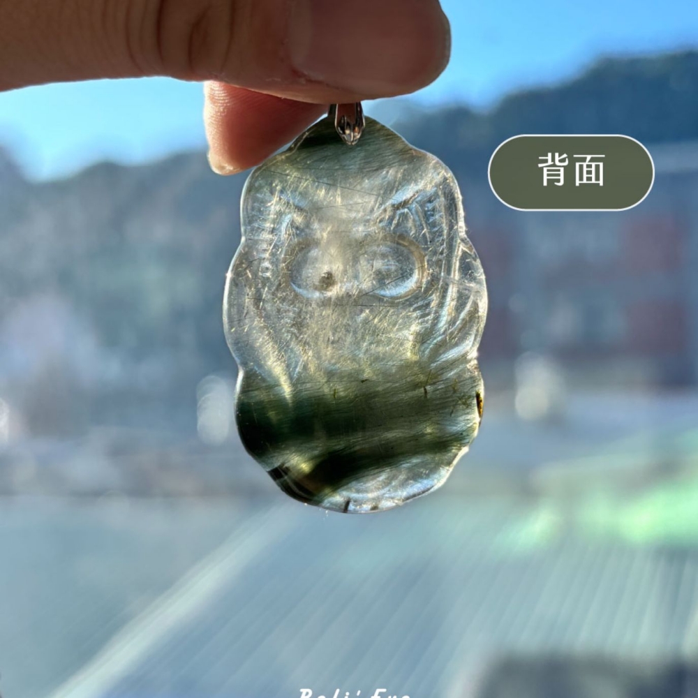 『升遷加薪』綠髮晶九尾狐吊墜  人緣許願 工作情緒冷靜不慌張 