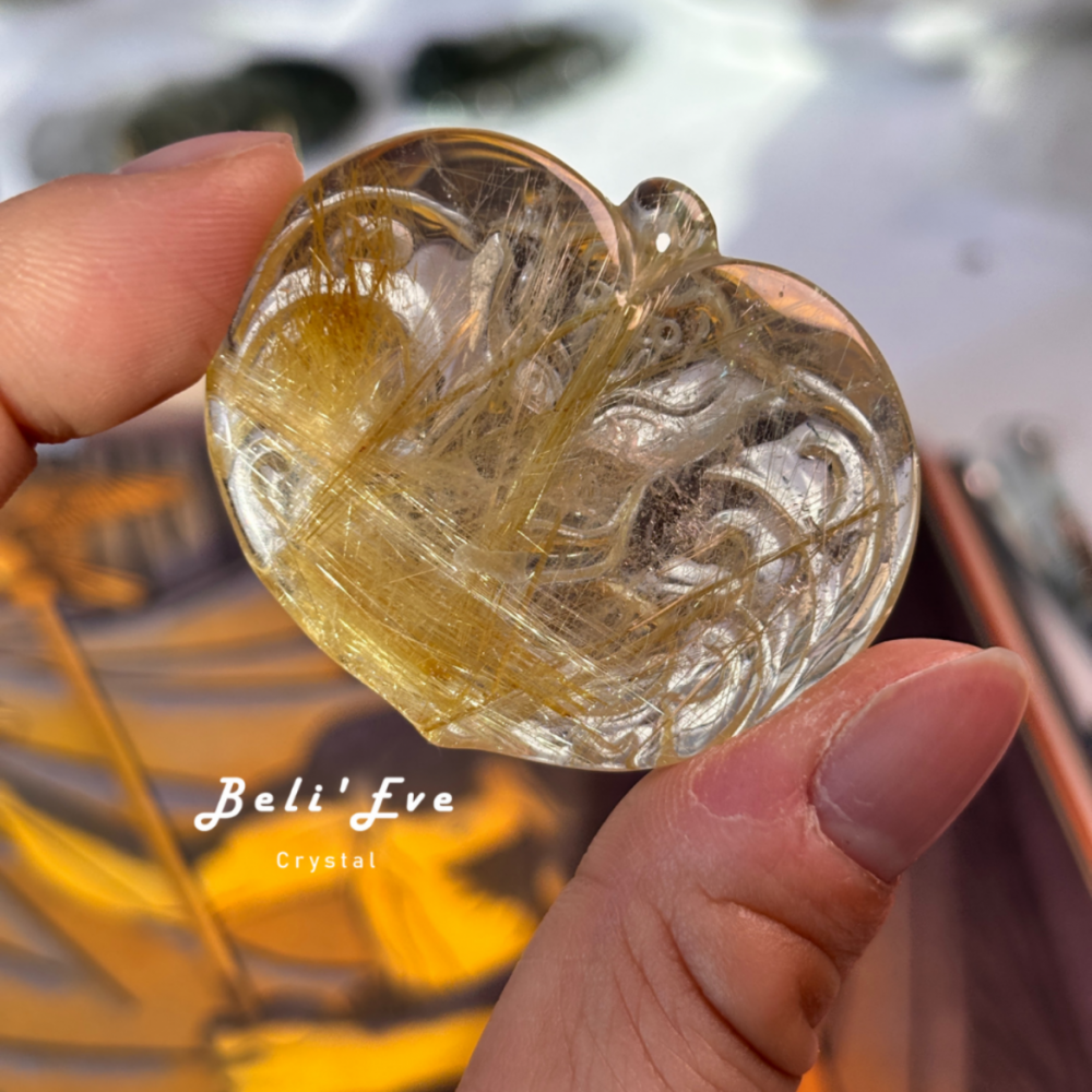 『招財貴人』精品鈦晶九尾狐 可當吊墜 招財正財 提升業務力 大顆 淨體