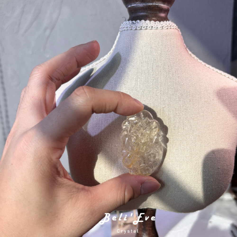 『招財貴人』鈦晶九尾狐 小 可當吊墜 業務正財 招財 疏通阻塞脈輪