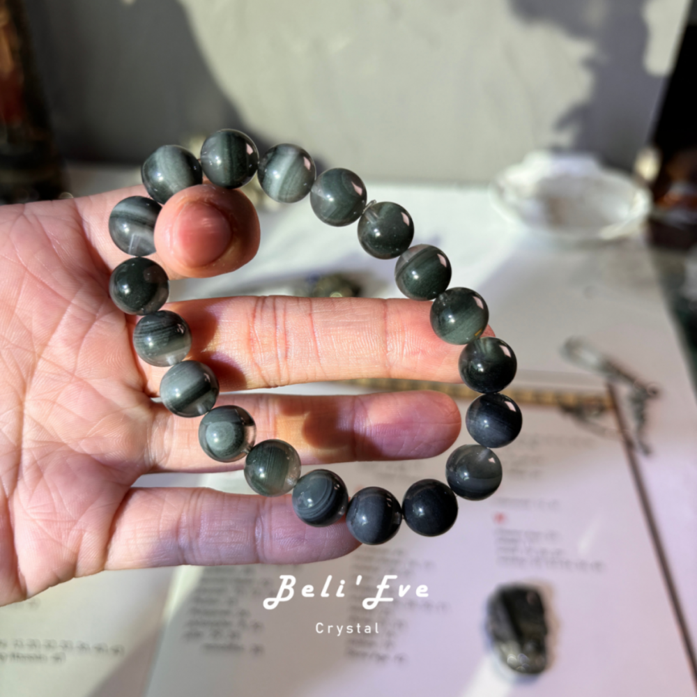 『生意貴人』千層綠幽靈手串