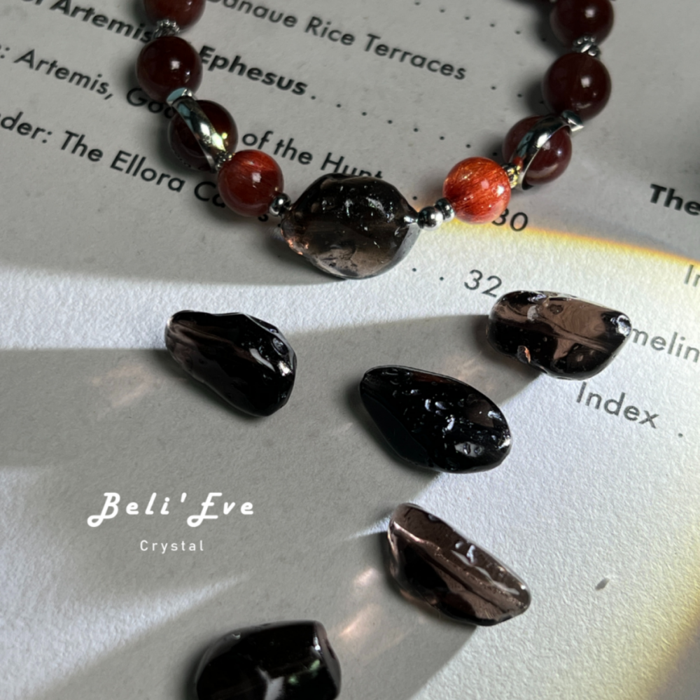 真美國產地『亞利桑那Saffordite』玻璃隕石 火山玻璃 打磨隨形