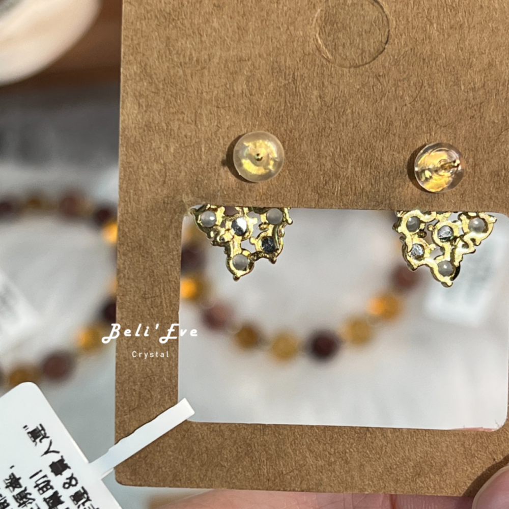 『港工設計』緬甸+瓜料翡翠蛋面 葡萄造型 珠寶專櫃 真純銀鍍金鑲嵌 耳環 