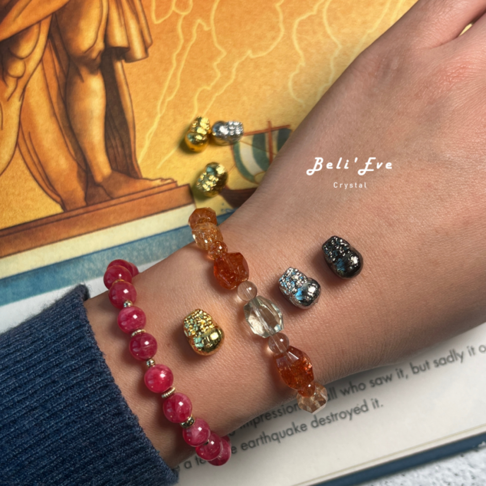 『天鐵雕刻』瑞典天鐵 貔貅 宇宙守護能量 招財避邪 金／銀／黑 鎳鐵隕石