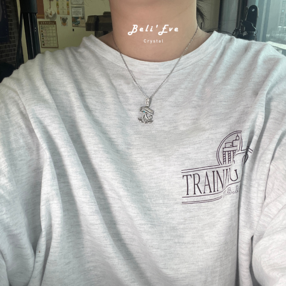 『埃及進口』 埃及艷后王名框+蓮花+荷魯斯 925銀吊墜