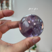 『達碧茲效應』紫水晶球 天然金字塔型態 大爆彩 5CM 風水石 附贈底座