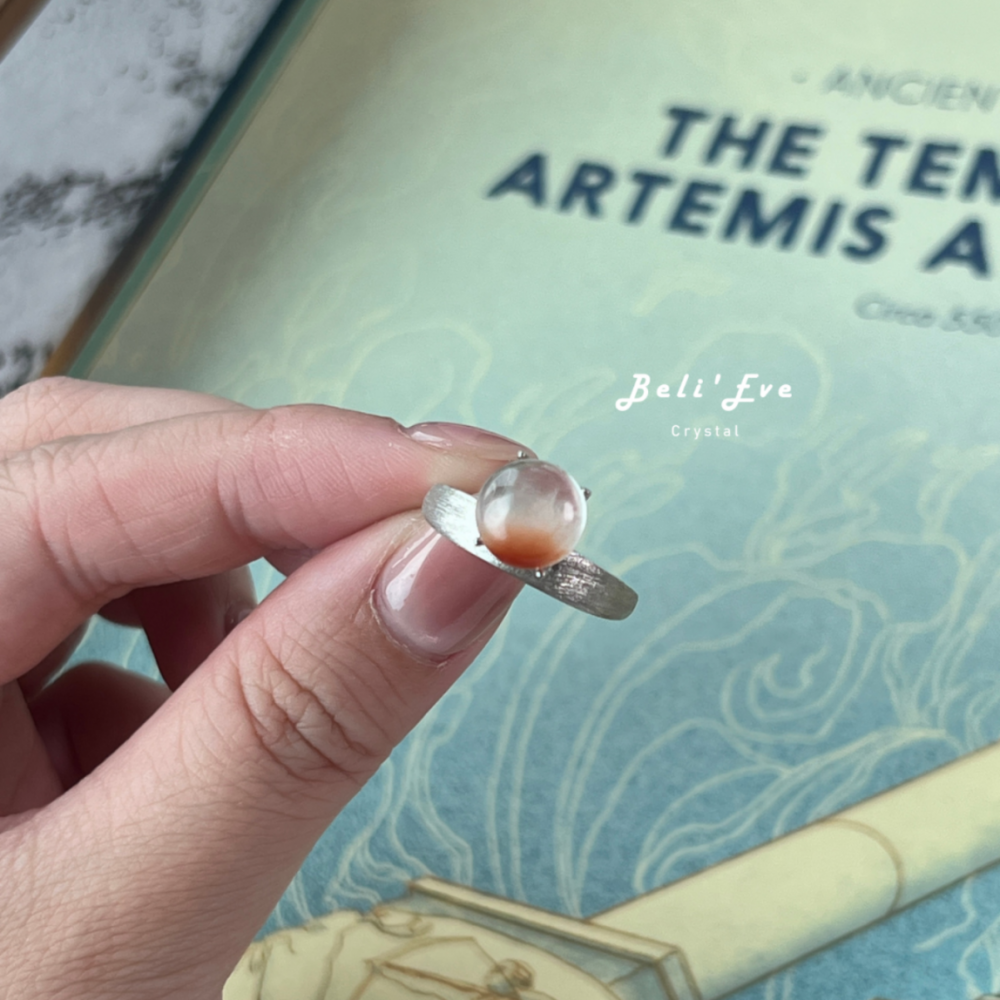 『純銀鑲嵌』MAX兔毛戒指 紅兔毛 合夥成功 招財 可調節尺寸