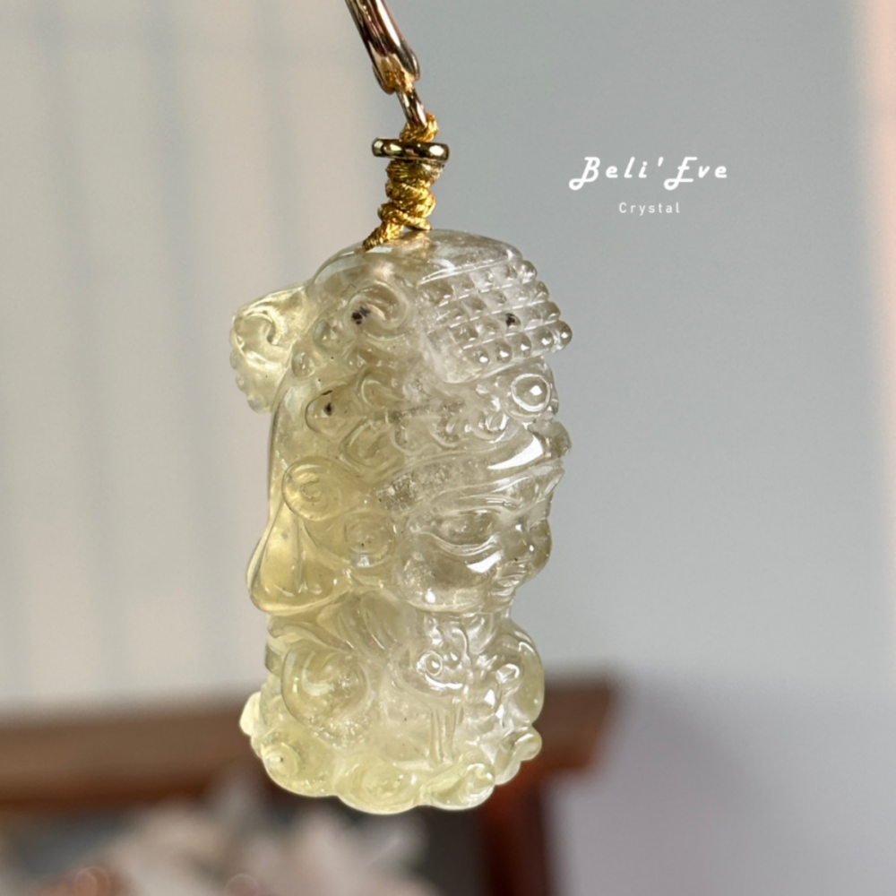 利比亞隕石立體媽祖 天上聖母 星沙效應 白斑 原礦超美 吊墜25G 大約4*2.5*2.2CM