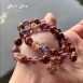 『所有能量具備』極光23+MAX紅髮晶+玫瑰色石榴石 全脈輪尤其加強海底輪 安全感 招財 女性力量