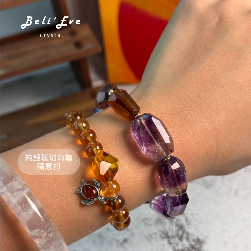 MAX!威士忌黃水晶隨形主石+7MM圓珠手串 餘一 #天然黃水晶#老薑黃#招財黃水晶