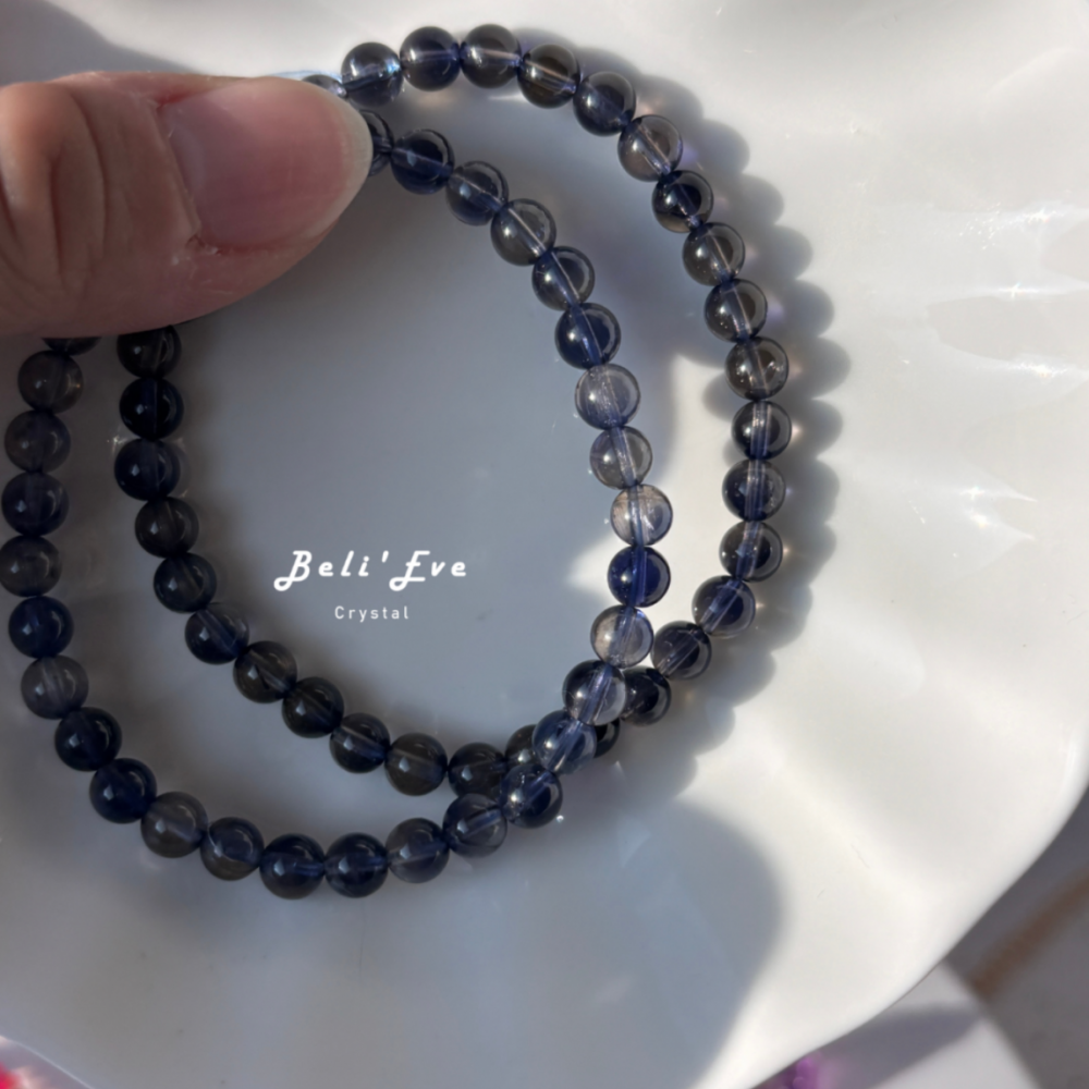 MAX級別！寶石藍透體堇青石 雙色二色性 lolite 5+MM 改善惡習 加強自律