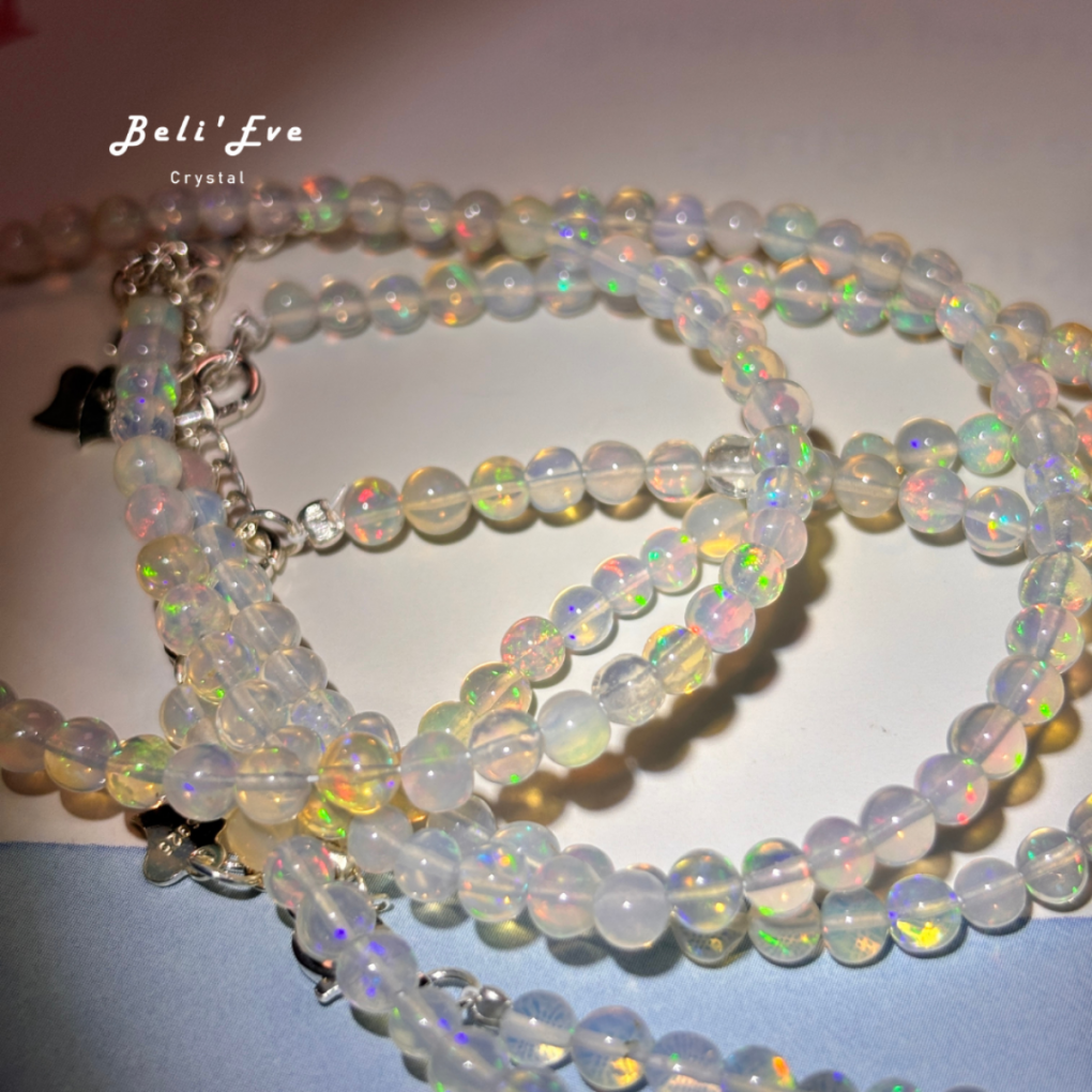 『千萬情緒中尋找自我』MAX高切工高火彩歐珀(歐泊opal)手鍊 純銀14-16CM