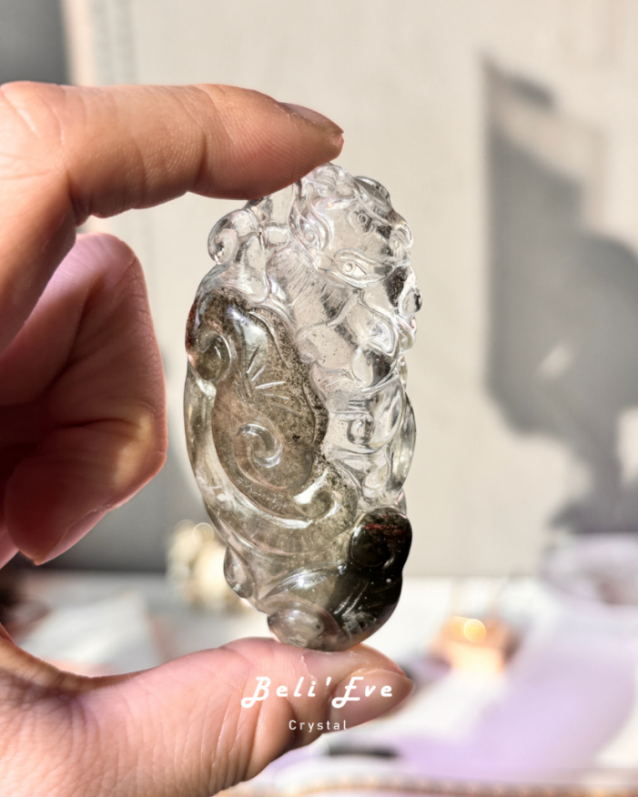 『生意貴人』大祥雲綠幽靈九尾狐 業績突破 瓶頸疏通 可當擺件 附贈底座