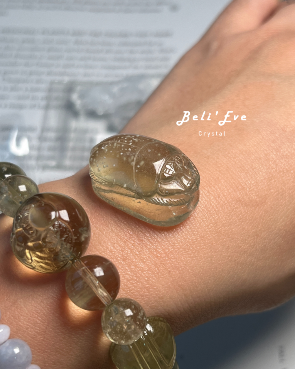 『顯化目標』白斑利比亞隕石聖甲蟲 豐盛富足 法老護身符