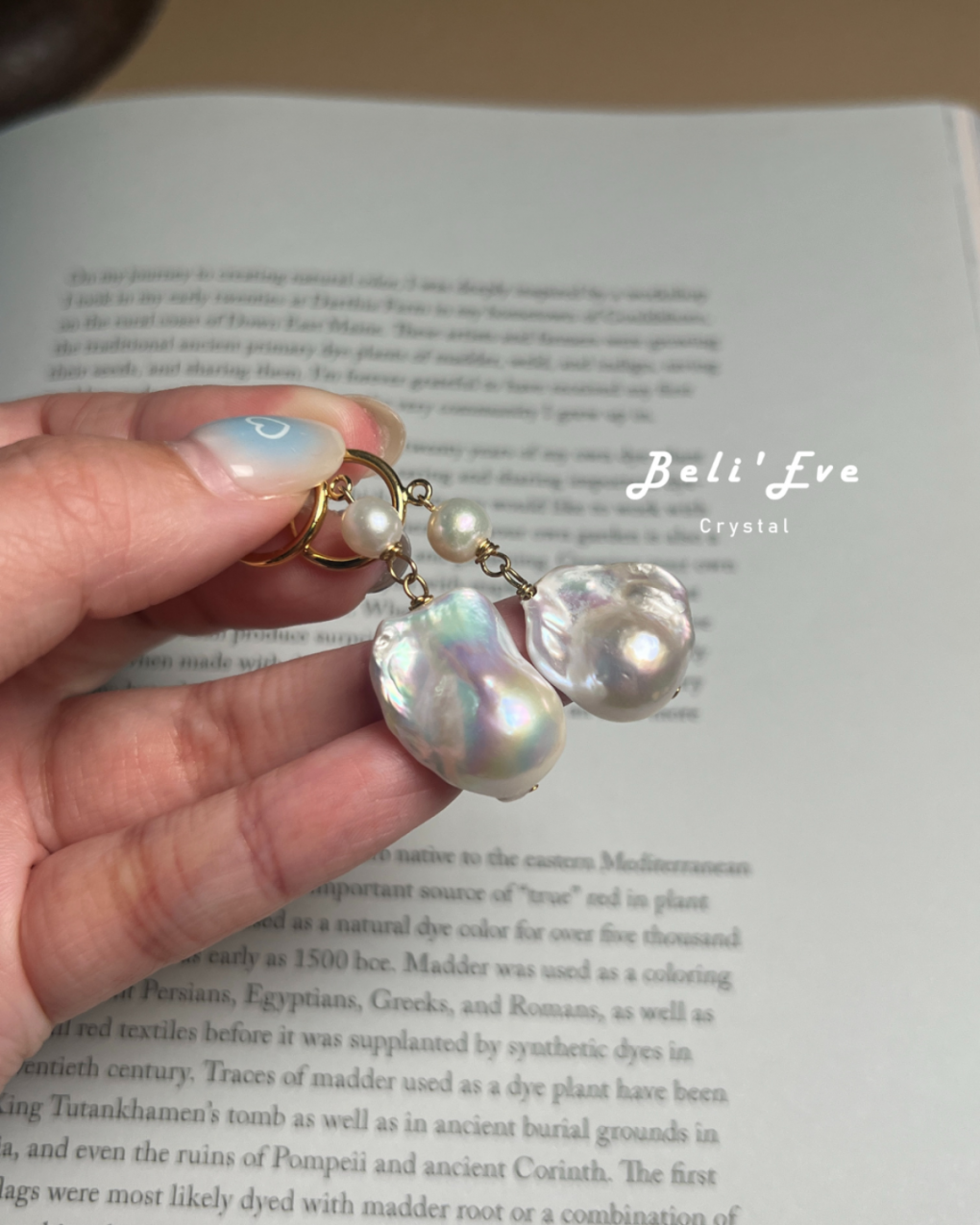 極光光澤MAX巴洛克珍珠耳環 訂製耳環 耳夾