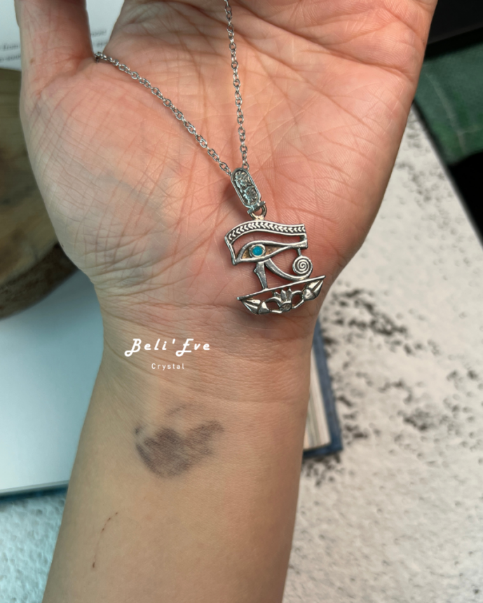 『埃及進口』 埃及艷后王名框+蓮花+荷魯斯 925銀吊墜