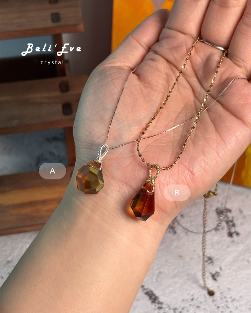 MAX!威士忌黃水晶隨形吊墜 餘一 #天然黃水晶#老薑黃#招財黃水晶