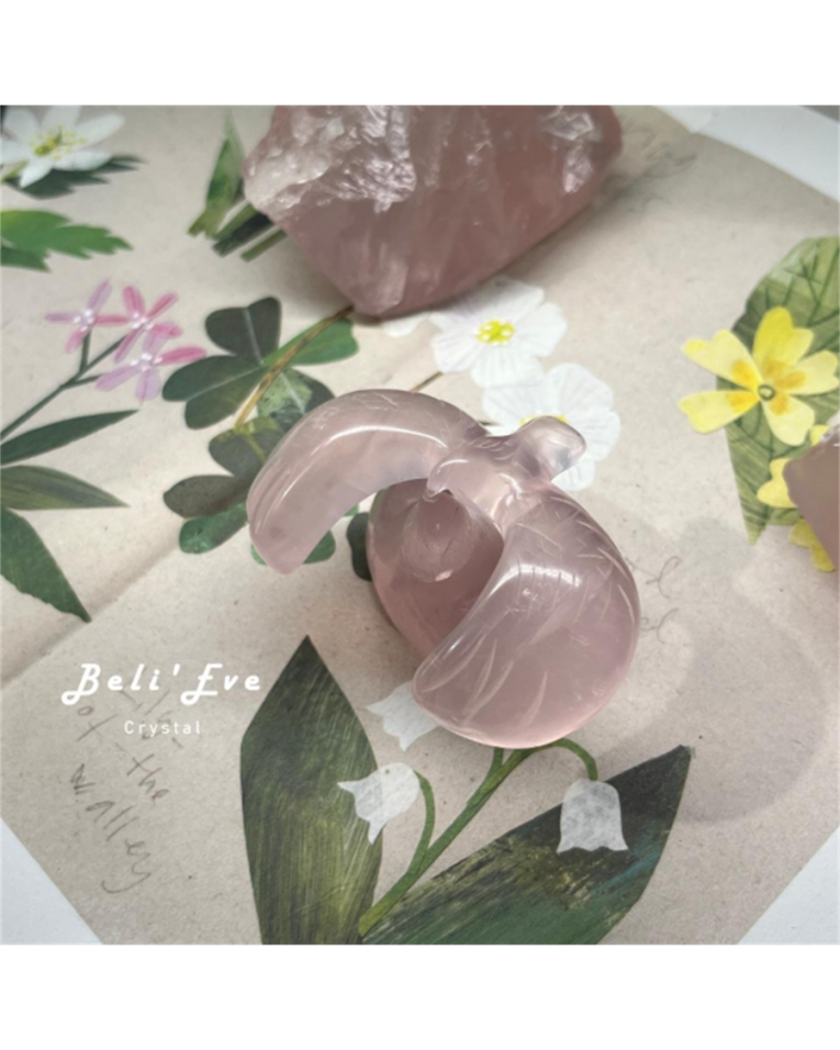 『超多機會』莫桑比克粉晶旋轉 轉運老鷹  吸引良人 助桃花 療癒創傷 貴人吸引