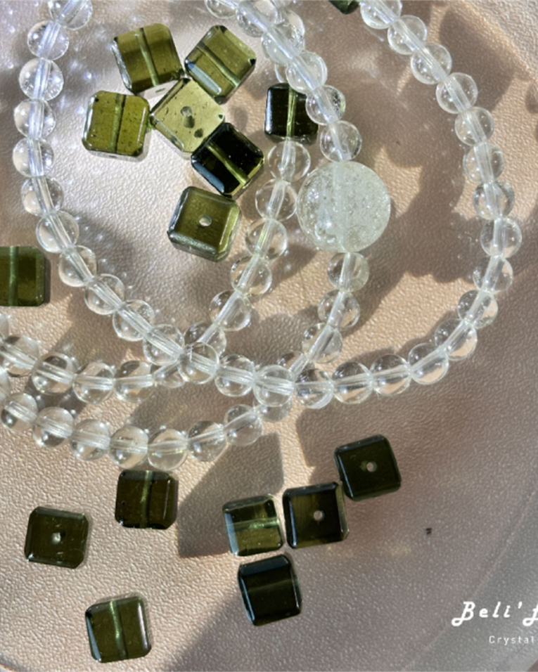 『顯化願望』真！捷克隕石6-6.5MM方糖 單顆加入 許願成功 Moldavite